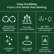 iRobot Roomba Plus 405 Combo Robot Vacuum & Mop + AutoWash Dock, 2-in-1 for Carpet and Hard Floors, Self Empties, LiDAR, Avoids Mopping Carpets, Pad Wash & Dry, Model# G185020