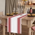 thumbnail image 2 of Red Striped Table Runner Farmhouse Simple Line Vertical Stripes Tablerunners 16 x 72 Inch, Table Decorations Tabletop Scarf for Summer Gathering Holiday Farmhouse Kitchen Dining Decor, 2 of 8