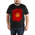 thumbnail image 4 of Large Tops For Men GraphicFlower (2) Printed Tees Summer Everyday Short-Sleeved T Shirts Black or White XS-5XL, 4 of 5