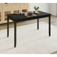 thumbnail image 2 of Home Design Greenville Dining Table, Rectangular top, Modern design, Compact for small spaces, Durable construction, Easy to clean, Black, 2 of 4