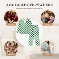 thumbnail image 7 of Rateoe St. Patrick’s day Pattern Womens Pajamas Set Long Sleeve Sleepwear Button Down Nightwear Soft Cotton Pj Lounge Sets-Small, 7 of 7