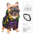 thumbnail image 3 of Balery Mardi Gras5 Sudadera con Capucha para Perros Pequeños – Ropa para Mascotas, Disfraz para Perros y Gatos, Ideal para Fiestas y Cosplay-Small, 3 of 7