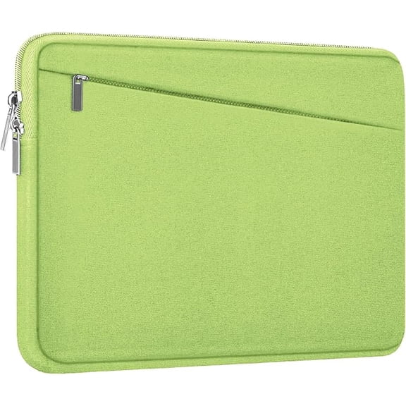 15.6" Laptop Case with Front Pocket, Slim Bag for 15-16" Laptops, Light Green
