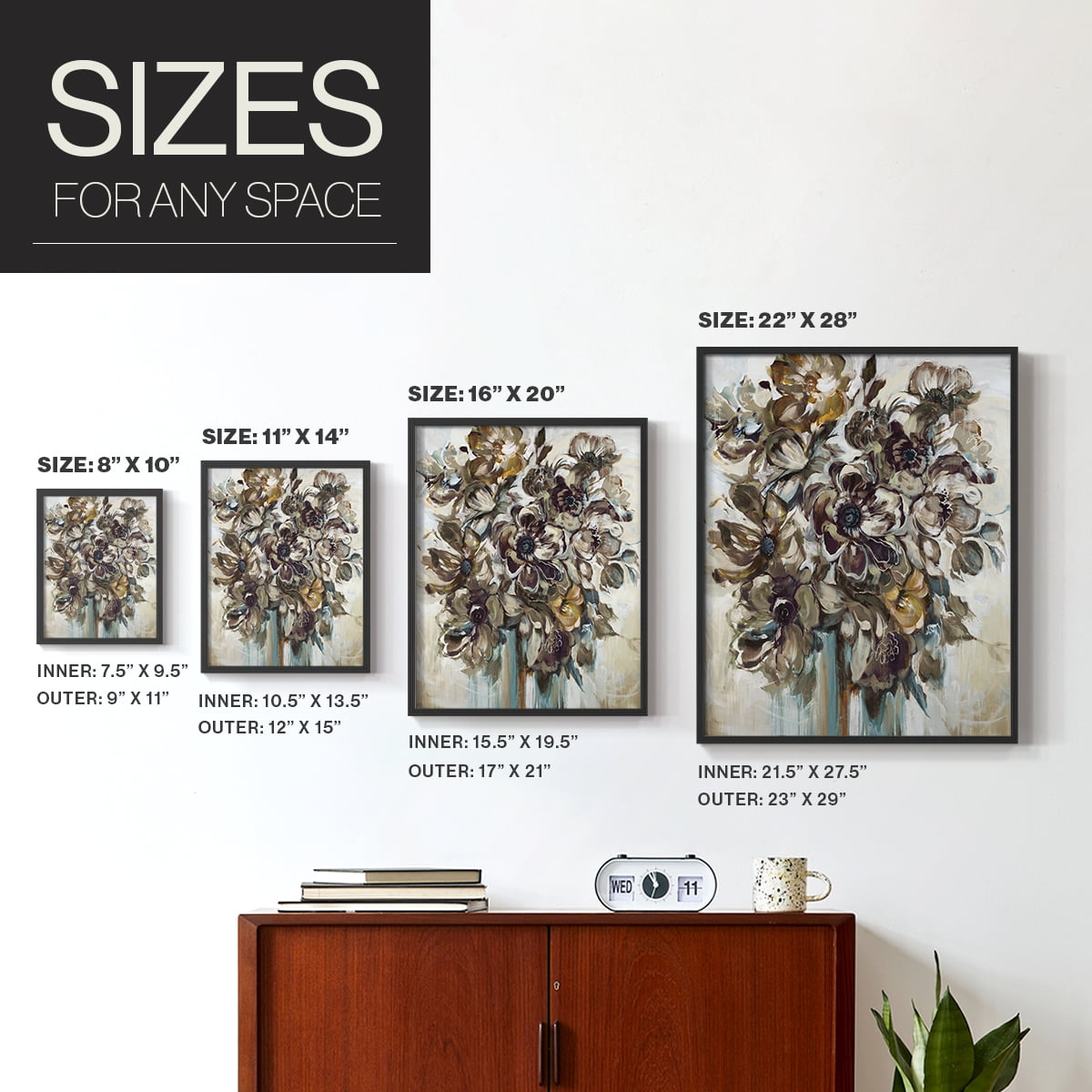 Wild At Heart VI Framed Print in Black Solid Wood 16 x 20 Framed Print