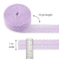 thumbnail image 2 of AK-Trading Floral Lace Ribbon 1 Inch x 10 Yards for Crafts and Decoration- Lavender, 2 of 10