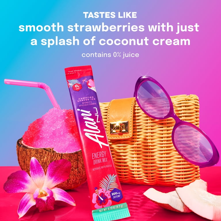 Alani Nu Energy Sticks, Hawaiian Shaved Ice, 10 Count, 200mg Caffeine, Zero Sugar - Walmart.com Alani Nu Energy Sticks, Hawaiian Shaved Ice, 10 Count, 200mg Caffeine, Zero Sugar - Walmart.com