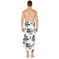 thumbnail image 2 of HAPPY BAY Men's Swim Trunk Swimsuits Sarong Pareo Beach Wrap One Size White_AA87 Summer Vacation Aloha, 2 of 5