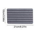 thumbnail image 3 of Diatomite Coaster Pad 21x10cm Absorbent Heat Resistant Quick Dry Striped Design for Dining Table and Kitchen, 3 of 6