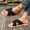 Black, variant on Women's One-Strap Slippers, Solid Color Indoor/Outdoor Round Toe Plus Size Flat Sole Comfort Orange