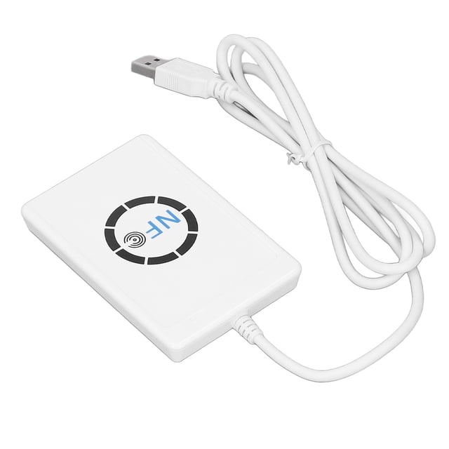 NFC Reader Writer, IC Card Reader Lightweight 50mm Reading Distance Anti Collision Function 424kbps 13.56MHz For FeliCa NFC Tags