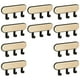 thumbnail image 5 of 10 piezas de soporte para cuna montado en la pared, parte trasera adhesiva de madera resistente, colgador de llaves multifunción para 3 Ganchos Negro, 5 of 6