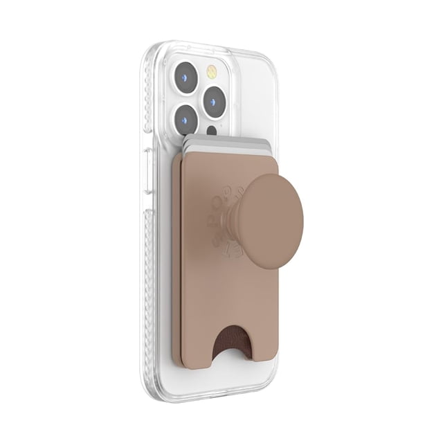 Cartera para teléfono PopSockets Latte con empuñadura expandible y tarjetero