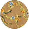 thumbnail image 2 of Safavieh Soho Collection SOH734A Handmade Premium Wool & Viscose Area Rug, 8' x 8' Round, Brown / Multi, 2 of 3