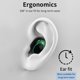 thumbnail image 4 of Auriculares inalámbricos con estilo Auriculares Auriculares 2200mAh con caja de carga para deportes Verde claro negro Sunnimix Auricular inalámbrico Bluetooth, 4 of 8
