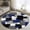 Blue, variant on Burnt Orange Black Geometric Bathroom Rug Washable 2x3 Entryway Rug Non Slip Modern Abstract Art Block Front Door Mat Low Pile Indoor Doormat Throw Floor Carpet for Kitchen Bedroom Entrance
