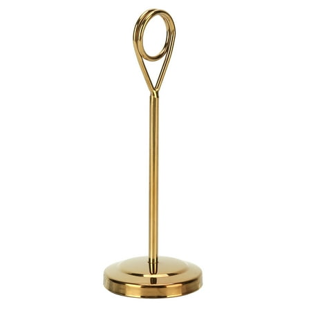 

Picture Clip Durable Table Number Holder For Hotel For Restaurant 15.5cm Gold