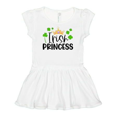 

Inktastic Irish Princess with Crown and Green Clovers Gift Baby Girl Dress