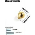 thumbnail image 3 of Goo-Ki 6 Pack Cabinet Knob Shining Golden Cabinet Pull Modern Minimalist Drawer Handle Wardrobe Cabinet Door Handle, 3 of 6