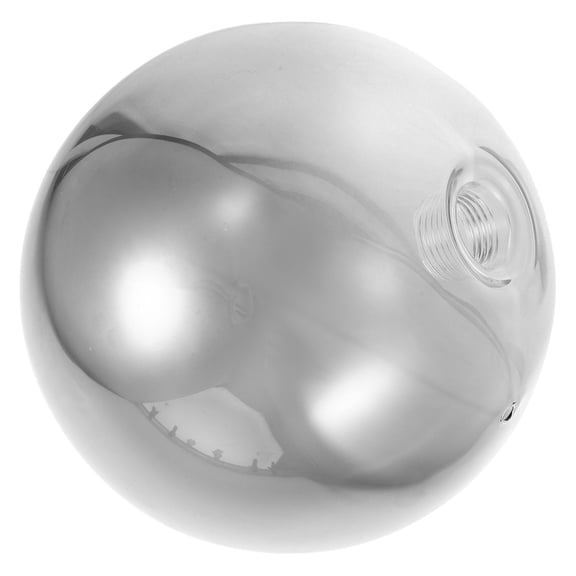 NICEXMAS  Round Grey Glass Lampshade for Decor Soft Lighting and Easy Installation