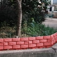 thumbnail image 3 of The Fence Gardening Tools Edging Boarder Decoration Grey Plastic Simulation Red Outdoor Lawn Patio Protective Guard, 3 of 5