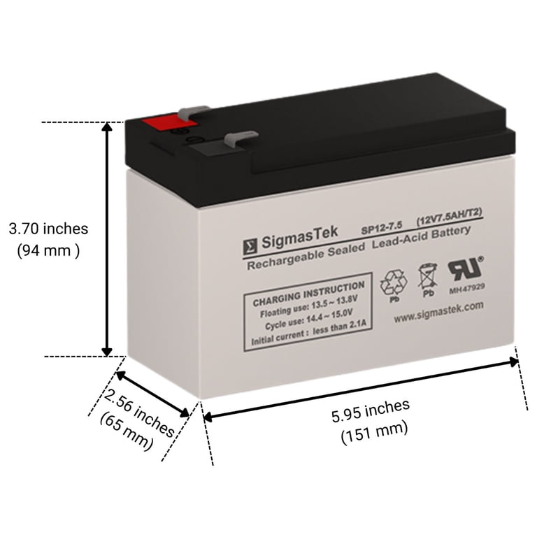 Razor Pocket Mod Betty Electric Scooter Battery Set of 2 SP12-7.5