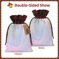 thumbnail image 2 of Sikiie Rainbow Christmas Gift Bags Drawstring Gift Bags Sacks Drawstring Bag Holiday Linen Xmas Wrapping Bags for Presents Party Gift-Black, 2 of 8