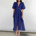 thumbnail image 1 of Georges Ensembles Lounge pour Femmes à Manches Longues Robe de Fête Décontractée à Manches Lanterne pour Femmes, 1 of 6