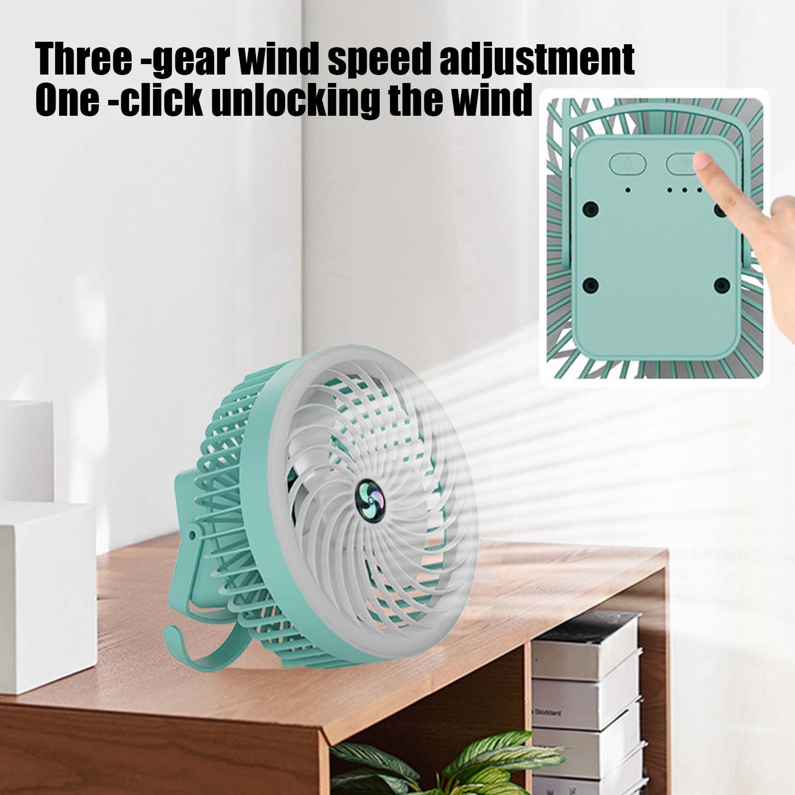 Tbest ventilateur de tente à batterie rechargeable 20 000 mAh Ventilateur de camping avec