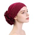thumbnail image 5 of Lace Turban Beanie Hat for Women Sleeping Cap Night Head Covering Wrap, 5 of 5