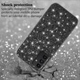 thumbnail image 4 of Compatible with Samsung A15 Case Glitter Shockproof, for Samsung Galaxy A15 5g Phone Case Bling Sparkly TPU and PC Silicone Shiny Girl Women Thin Protective Cover (Black), 4 of 14