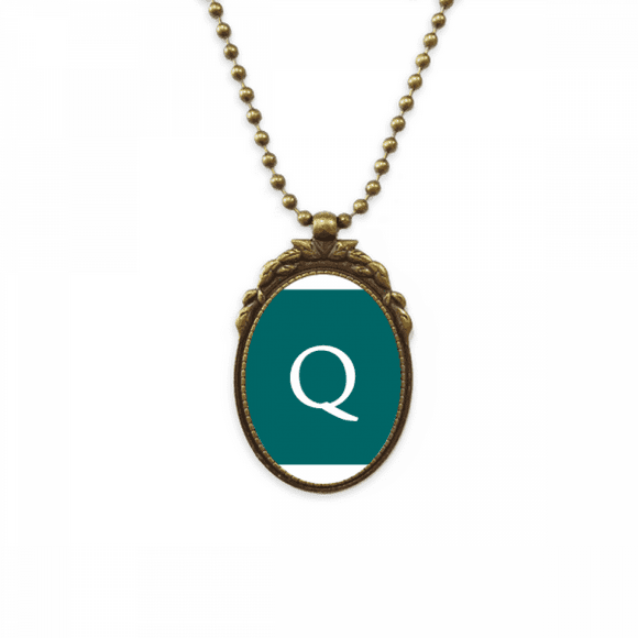 Currency Symbol Guatemala Quetzal GTQ Antique Necklace Vintage Bead Pendant Keychain