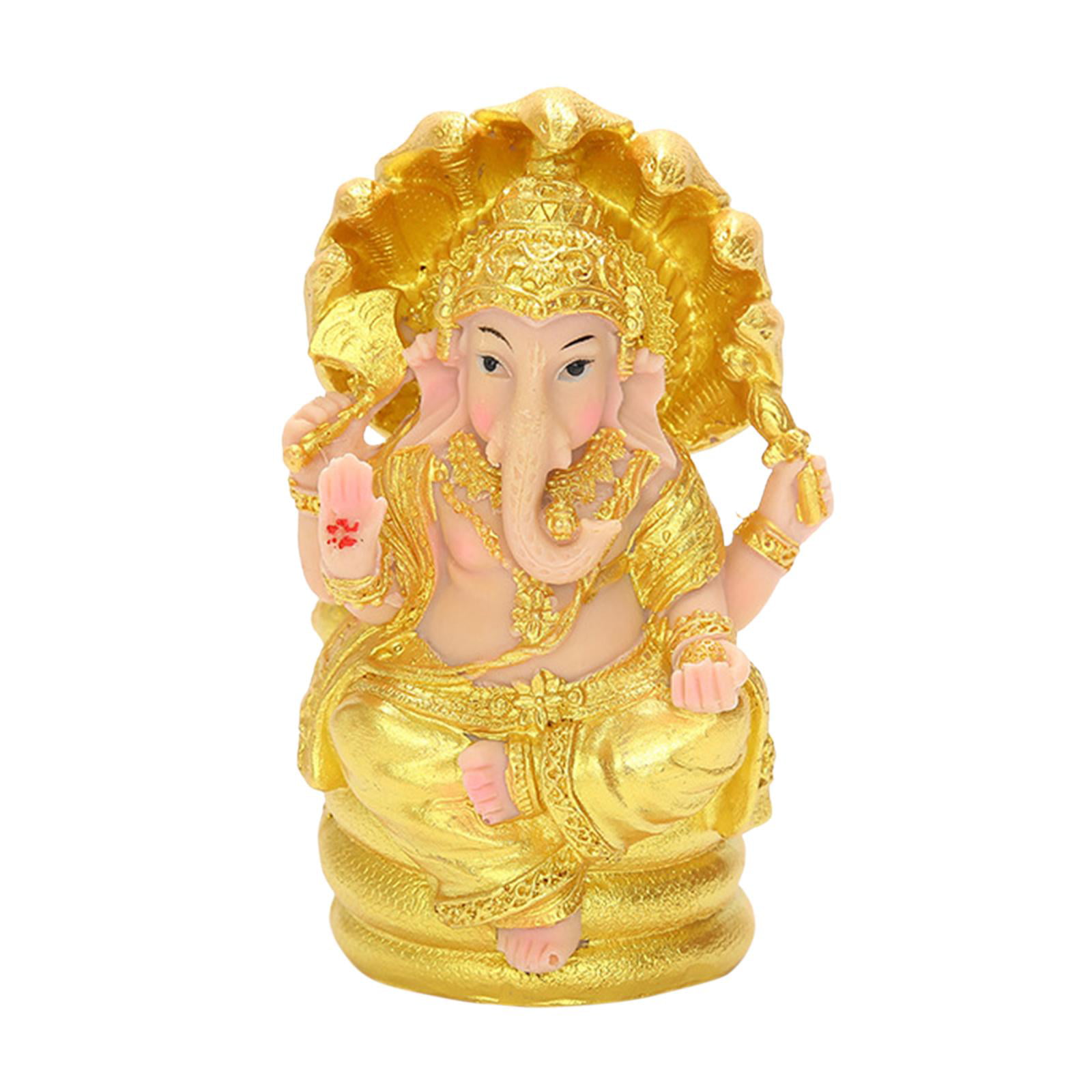Baby Statue Ganesha God Hindu Lord Figurine Idol Elephant Gift Resin Handmade 