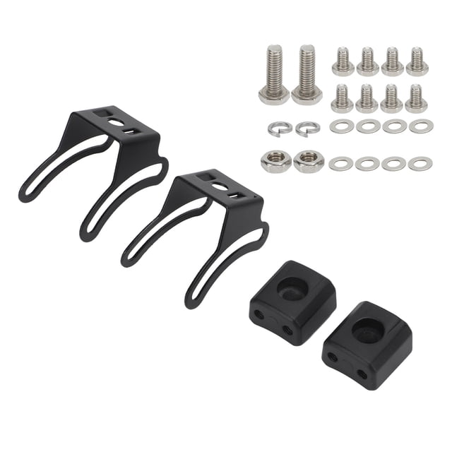 Soporte de barra de luz LED, juego de 2, soporte de montaje deslizante de barra de luz LED ajustable negro, soporte de montaje de barra de luz LED, eficiencia maximizada
