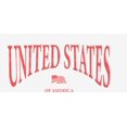 thumbnail image 2 of United States of America USA Flag Adult White Long Sleeve Hoodie-Large, 2 of 3