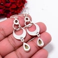thumbnail image 2 of Green Amethyst Gemstone 925 Sterling Silver Chandelier Earring 2.22" E100352, Christmas Gift, 2 of 4