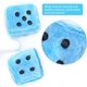 thumbnail image 3 of 1 pieza de dados azules para coche, dados peludos, accesorios para coche, colgante de espejo para coche con dados cuadrados vintage ER, 3 of 5
