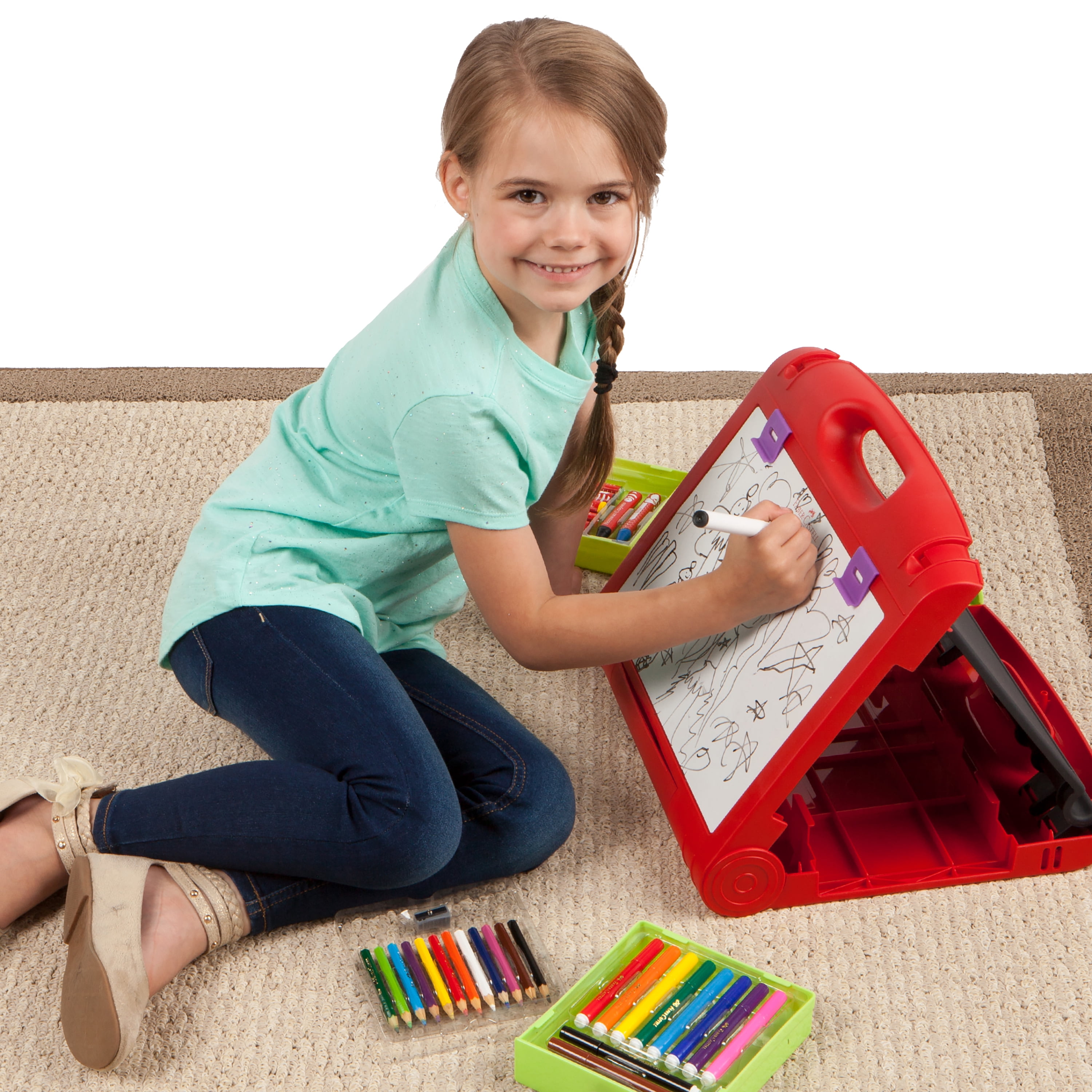 Faber-Castell Do Art 3-in-1 Travel Easel: 37 Piece Kids Art Set
