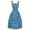 DT-Light Blue, variant on DailyTrove Women's Strapless Tiered Dress-Short-For Casual Gathering-Black Ruffle Design