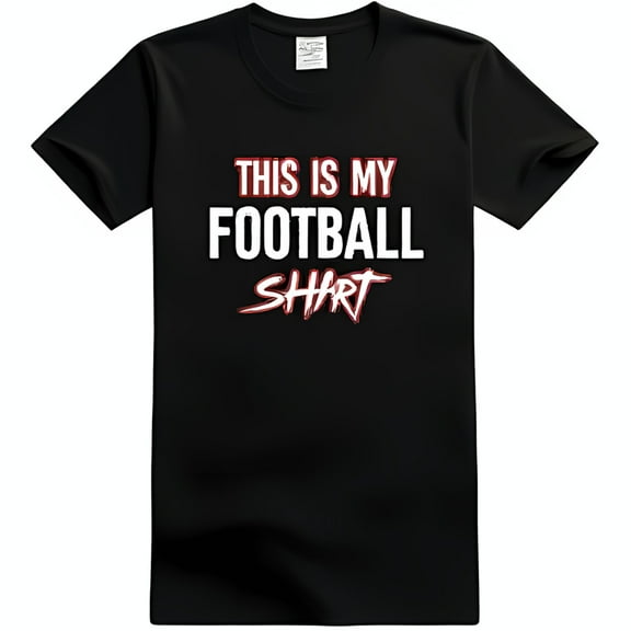 Men's Black T-Shirt with Bold This is my Shirt Graphic