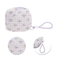 thumbnail image 4 of Unique Bargains 1 Pc Tulip Square Makeup Bag for Business Travel Purple Polyester, 4 of 5