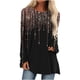 thumbnail image 2 of Puntoco Fashion - Camiseta de manga larga con cuello redondo y estampado para mujer Puntoco Puntoco-2296, 2 of 5