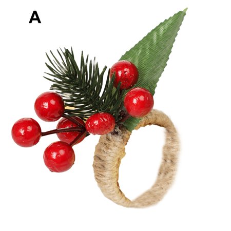 

LAPUTA Napkin Ring Create Atmosphere Eye-catching Convenient Napkin Ring Christmas Party Kitchen Accessories