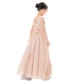 thumbnail image 4 of Ekidsbridal Ruffle Trim Chiffon Flower Girl Dress for Birthday Parties Formal Evening Dance Recital Gown 324 10, 4 of 6