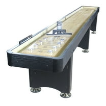 Playcraft Woodbridge Black 14' 2 Piece Construction Shuffleboard table
