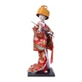 thumbnail image 1 of Figura de muñeca de kimono de Geisha japonesa, figura de regalo, estatua coleccionable, figura de Geisha para dormitorio, estantería, sala de estar y Estilo B, 1 of 8