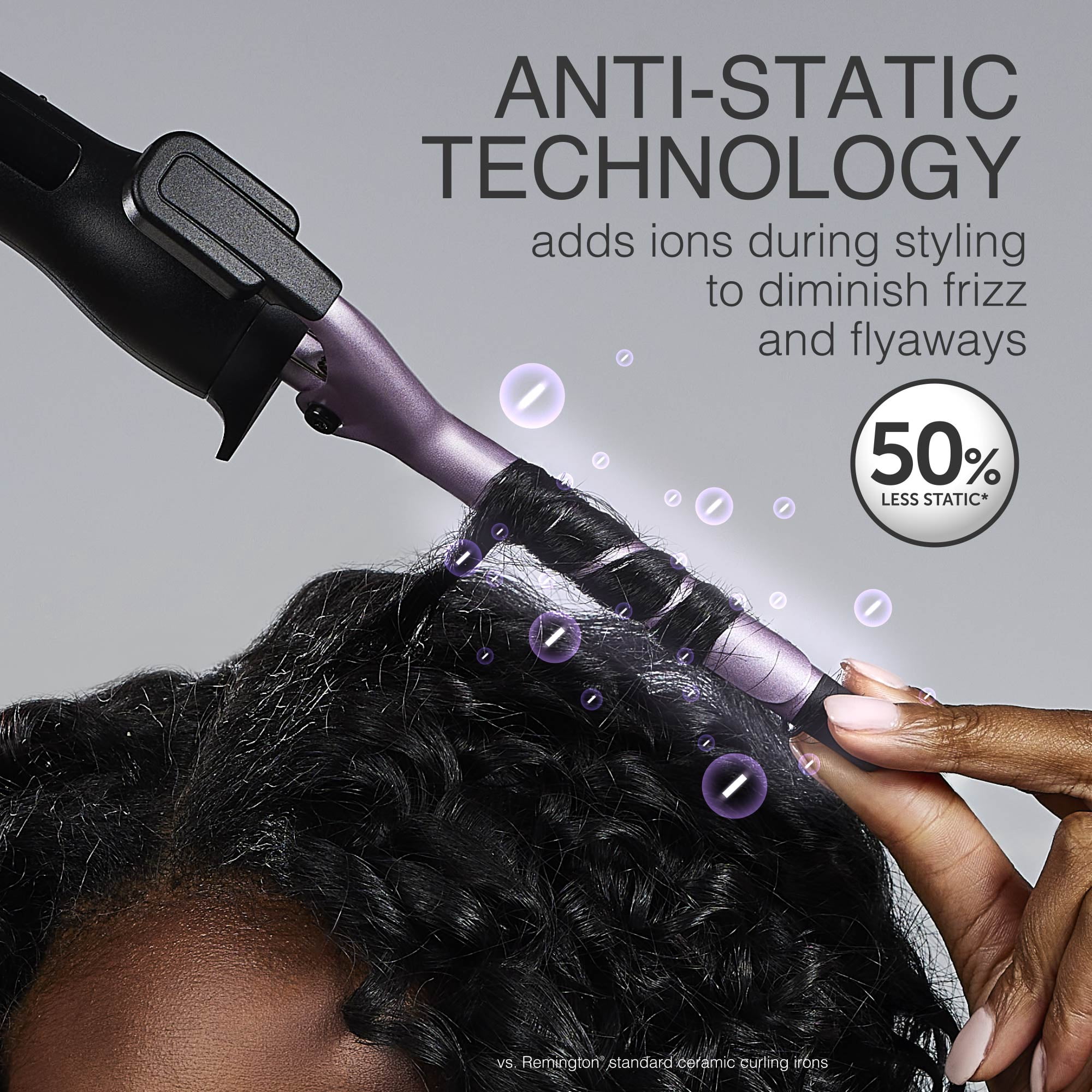 Remington Anti-Static ½-Inch Curling Iron with Titanium Ceramic Barrel, Fast Heat-Up, Auto Shut-Off, CI5413NA