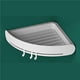 thumbnail image 4 of Wosthever Estante de esquina Triangular sin perforaciones estante de almacenamiento estantes organizador soporte adhesivo accesorio de baño Juegos de accesorios de baño Gris, 4 of 6