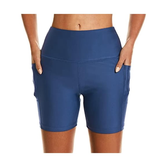 Women's 3''/5''/7''/9'' Swim Shorts UPF 50  High Waisted Board Shorts with Pockets Liner Quick Dry Swimsuit Bottom