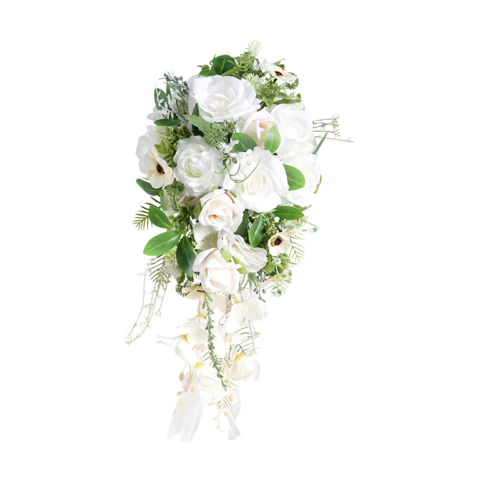 Bridal Bouquet Wedding Bridal Bouquet Rose Silk Flowers Elegant Design for Bride Wedding Ceremony