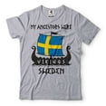 thumbnail image 5 of My Ancestors Were Vikings Shirt Sweden T-Shirt Sweden National Flag Shirt Swedish Boat Tee, 5 of 6